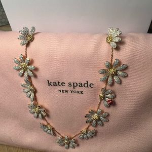 New Kate Spade dazzling daisy statement necklace w/matching earrings